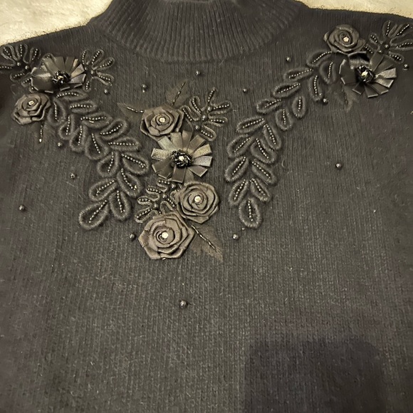 Vintage good quality sweater size M. Puff sleeves - Picture 4 of 6